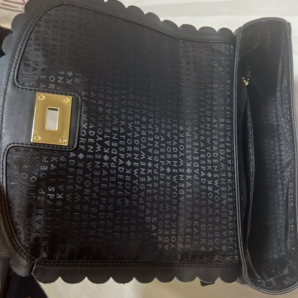 NWOT KATE SPADE Jazmin Maple Court Black Leather Purse - Picture 6 of 11